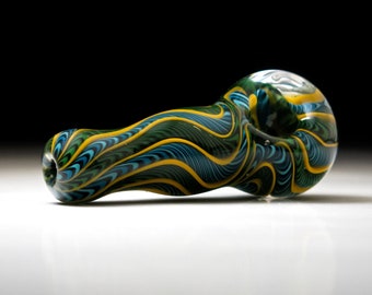 Thick and Unique Glass Spoon Pipe