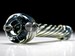 Hand Blown Black Color Changing Chillum with Teeth Grip/Made in Colorado/Color Changing/Thick Pipe/Insinde Out/Tobacco Pipe 