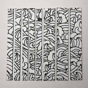 Eurorack Blank Panel Pack 3U (5x2HP + 3x4HP) – Textured – WAVES Series – Modular Synth Filler