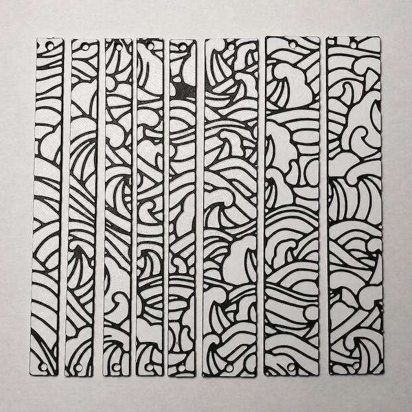 Eurorack Blank Panel Pack 3U (5x2HP + 3x4HP) – Textured – WAVES Series – Modular Synth Filler