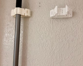 3D Printed Mop Mount – Wall Organizer (Any Color)