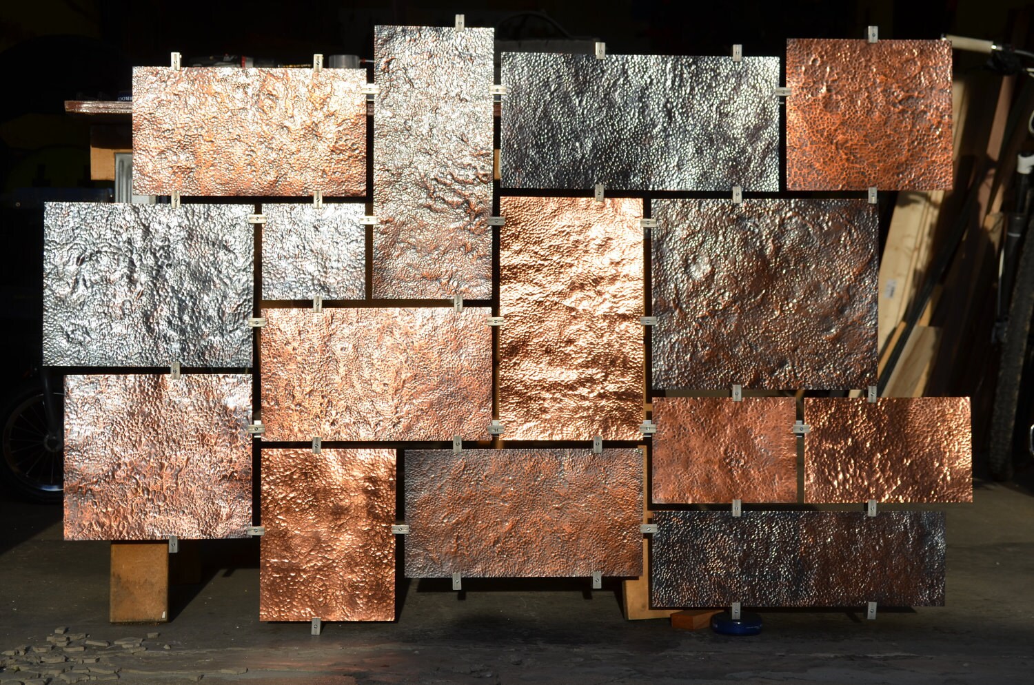 Hammered Copper wall art Etsy