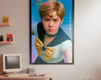 Sailor Uranus Live-Action Poster - Haruka Tennou 2000’s Aesthetic Wall Art, Sailor Moon Kawaii Anime Art Print
