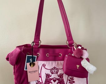 Juicy Couture New Love Chapter Backpack Scottie Dog Flamingo Pink Velour NWT Juicy Couture pink scottie dogs hobo bag <3 ( | Mercari main image 4