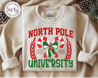 North Pole PNG | Christmas | Funny Christmas Shirt Design | Christmas Design | Distressed Chrismas Design