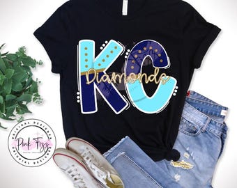 KC Diamonds PNG | KC Diamonds| Kansas City Womens Softball | Diamonds| Kansas City Softball|  Instant Download