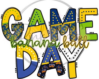Party Animals PNG | Tailgaters | Bananas Baseball | Bananas | Baseball | Game Day Shirt | Instant Download