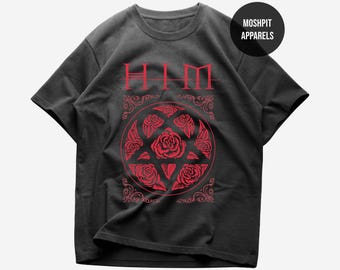 HIM Band T-shirt, Men's and Women's Sizes (MSC-85551) - Etsy