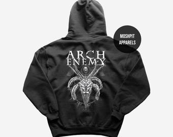 Saturnine | Arch Enemy Trui met capuchon