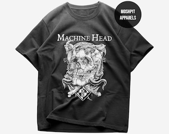 T-shirt Machine Head - shirt metalmuziek - Bloodstone & Diamonds - Burn My Eyes-shirt - Machine Head Merch - Rocker uniseks kleding