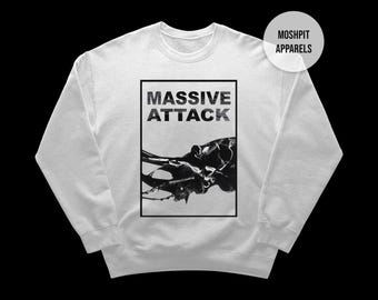 massive attackマッシヴアタックTシャツ マッシヴ アタック Massive Attack 音楽Tシャツ ロックTシャツ バンドT