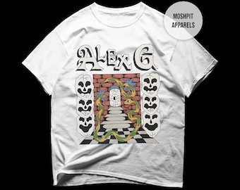 Camiseta Alex G - Camiseta de música alternativa - Camiseta do álbum Alex G - Casa na árvore Alex G - Produtos Alex G - Roupas de roqueiro unissex