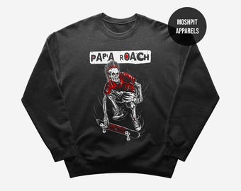 Sweatshirt Papa Roach - Sweatshirt rockmuziek - Last Resort - Infest Album Sweatshirt - Papa Roach Merch - Rocker uniseks kleding