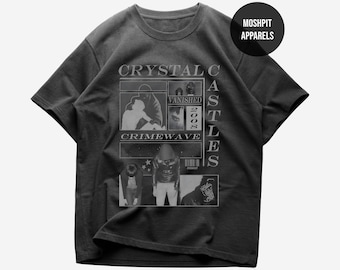 Cystal Castles Crimewave T-shirts Tees Album Tour Merch - All