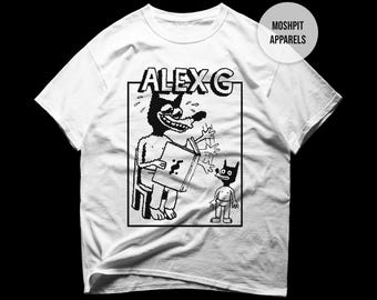 Camiseta Alex G - Camiseta de música alternativa - Camiseta do álbum Alex G - Casa na árvore Alex G - Produtos Alex G - Roupas de roqueiro unissex
