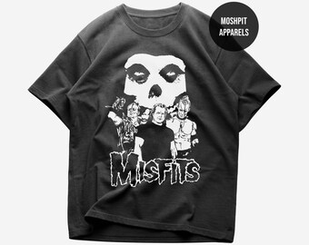 MISFITS ヴィンテージスタイル ブラック Tシャツ - Misfits Tシャツ
