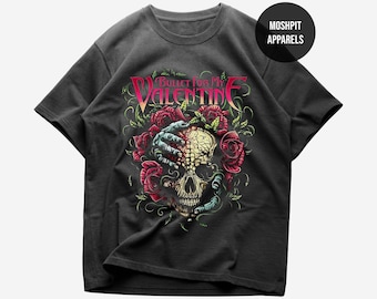Bullet for My Valentine Skull and Roses T-shirt, Men's Women's