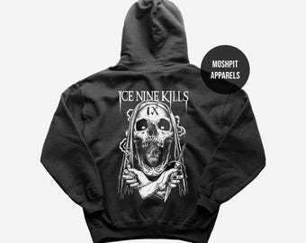 Ice Nine Kills Hoodie - Metal Music Hoodie - IX Hoodie - The Silver Scream - A Grave Mistake - Ice Nine Kills Merch - Unisex Rocker Clothing