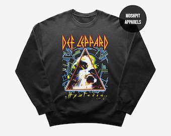 Def Leppard, Def Leppard Crewneck Sweatshirt, Band Tee, Rock N