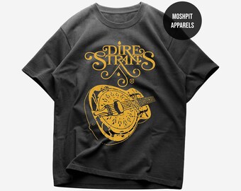 T-shirt Dire Straits Sultans Of Swing Unisex Bianca - Maglietta Regalo Meme 426