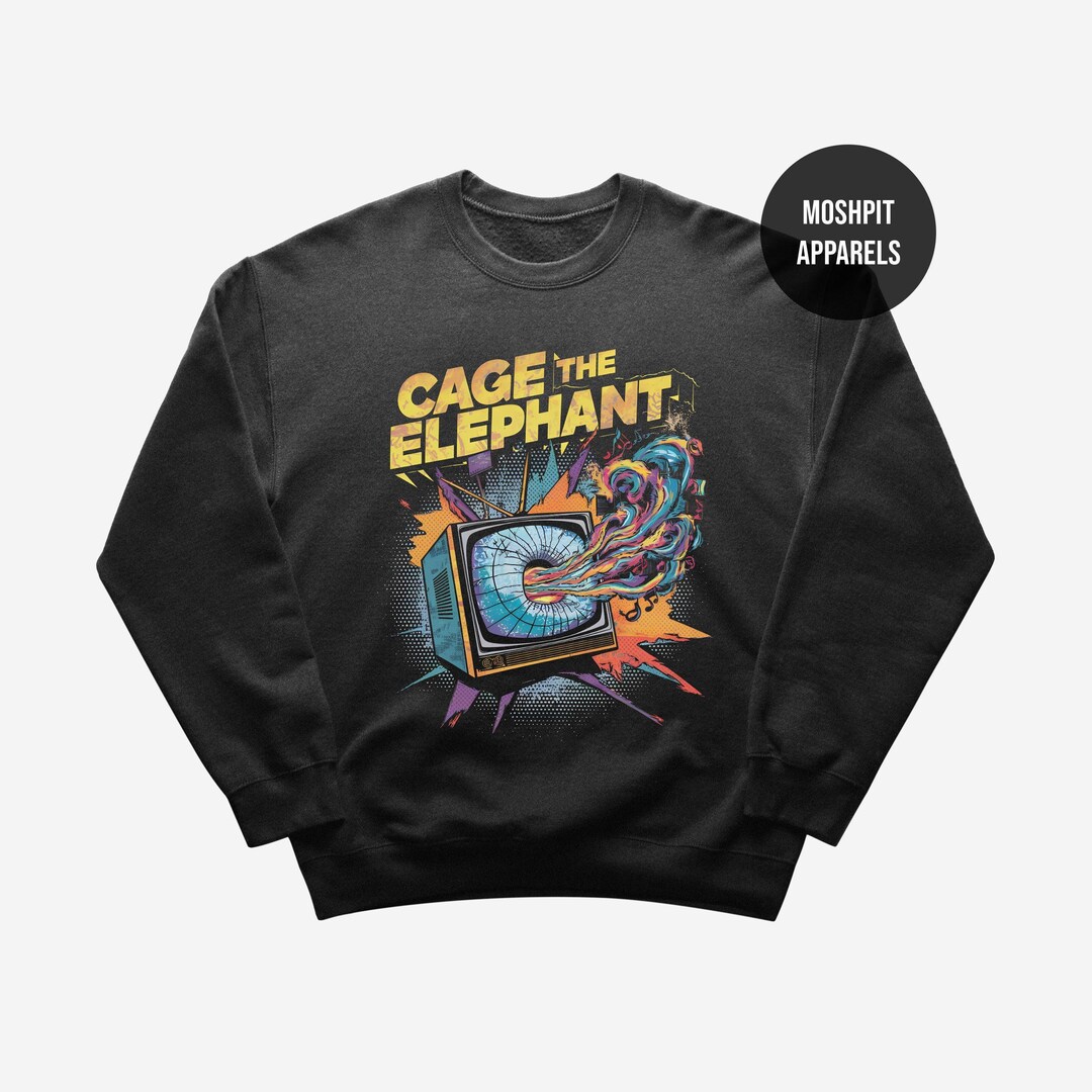 Cage the Elephant Sweatshirt - Rock Music Hoodie - Come A Little Closer ...
