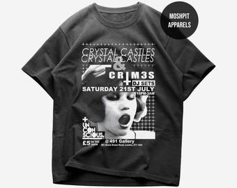 Cystal Castles Crimewave T-shirts Tees Album Tour Merch - All