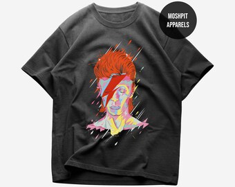 デヴィッド・ボウイのTシャツ、オリジナルツアーシャツ、白のソフトな