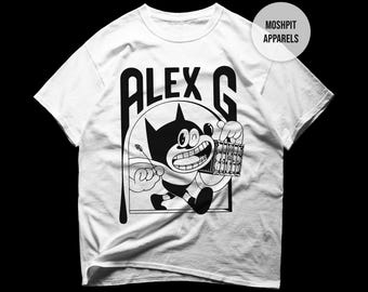 Camiseta Alex G - Camiseta de música alternativa - Camiseta do álbum Alex G - Casa na árvore Alex G - Produtos Alex G - Roupas de roqueiro unissex