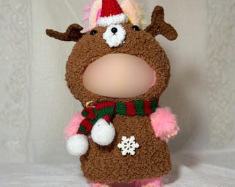 Xmas Reindeer Outfit for LBB 1.0/3.0 (17cm doll)