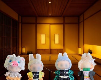 Atuendo estilo Demon Killer para LBB 1.0/3.0 (muñeca de 17 cm)