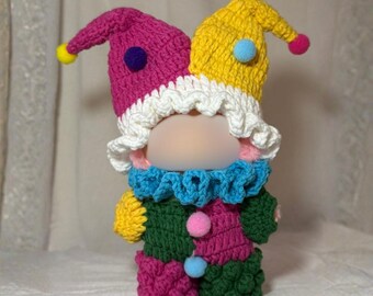 Clown Red Velvet Dark Green Outfit for LBB 1.0/2.0/3.0 (15/17cm doll)