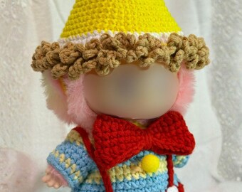 Traje de payaso rojo para LBB 1.0/3.0 (muñeca de 17 cm)