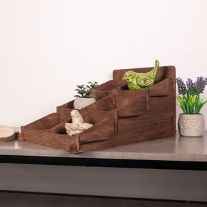 Tafeldisplay voor de detailhandel, houten displaystandaard, beursdisplay, displaystandaard voor detailhandel, displaystandaard voor ambachten, displayrekken voor de detailhandel afbeelding 6