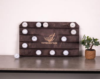Custom golf ball holders,Golf ball holder,Golf ball display shelf,Golf ball storage,Golf ball stand display,Personalized golf ball display