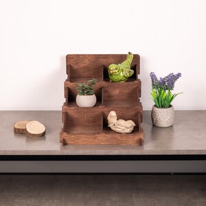 Tafeldisplay voor de detailhandel, houten displaystandaard, beursdisplay, displaystandaard voor detailhandel, displaystandaard voor ambachten, displayrekken voor de detailhandel afbeelding 2