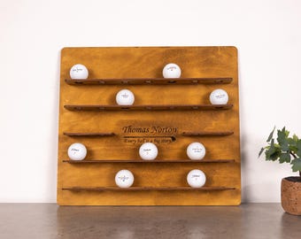 Expositor personalizado para bolas de golfe, Suportes personalizados para bolas de golfe, Suporte para bolas de golfe, Prateleira para exibição de bolas de golfe, Armazenamento de bolas de golfe, Suporte para exibição de bolas de golfe