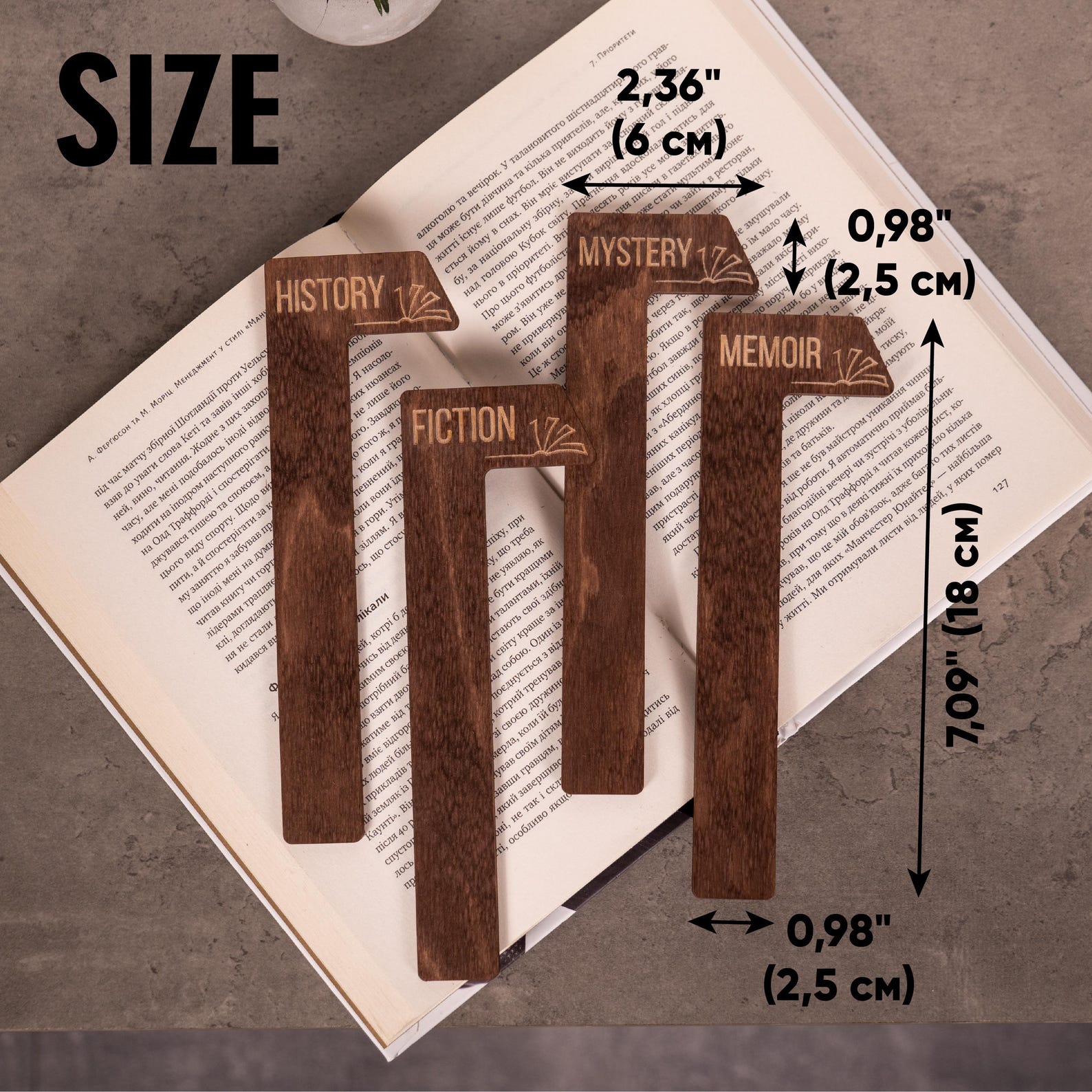 Book Shelf Dividers Set, Book Genre Dividers, Wooden Dividers, Home ...