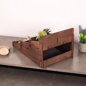 Tafeldisplay voor de detailhandel, houten displaystandaard, beursdisplay, displaystandaard voor detailhandel, displaystandaard voor ambachten, displayrekken voor de detailhandel afbeelding 16