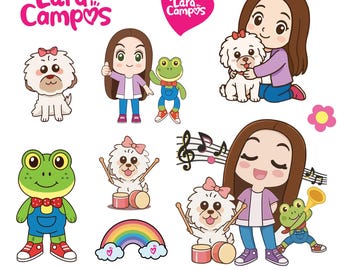 Lara Campos Clipart, Teen singer Design, Lara Campos Sublimation, DIY Decorations, Party Decor, Kids party printable