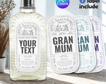 Personalized Tequila Bottle Label. Affordable funny Gift for Birthday, Wedding, Anniversary and birthday Present