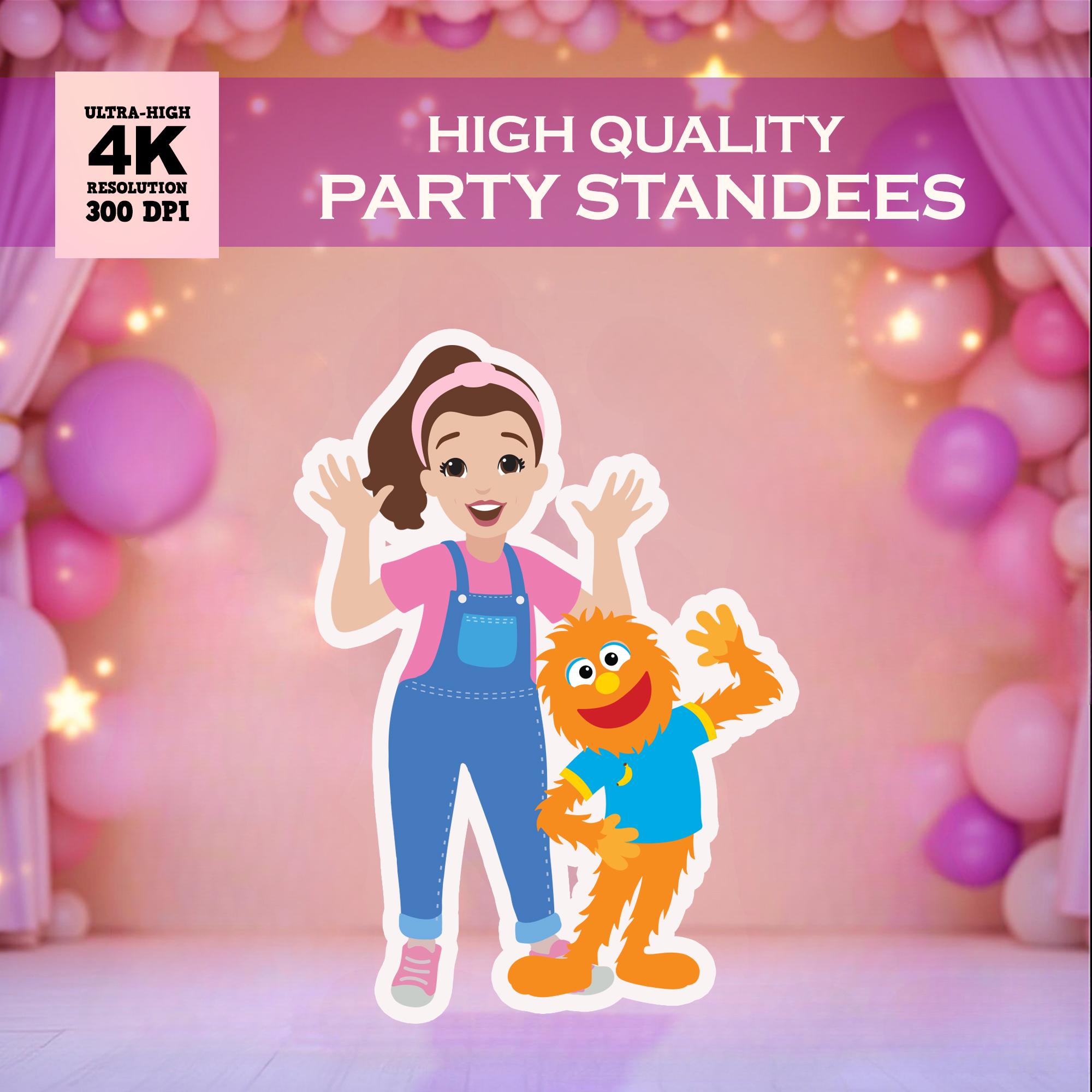 Printable Ms Rachel Standee Cutouts, DIY Birthday Party PNG Clipart, MS ...