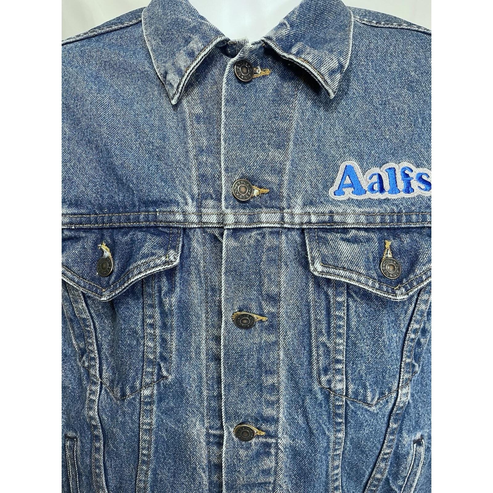 Vintage JC Penney Denim Jacket Men's 44 Plain Pockets Made in USA