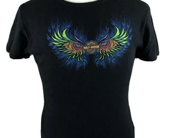 Harley-Davidson 2003 Women's Graphic T-Shirt Large Jones HD Little Rock Arkansas
