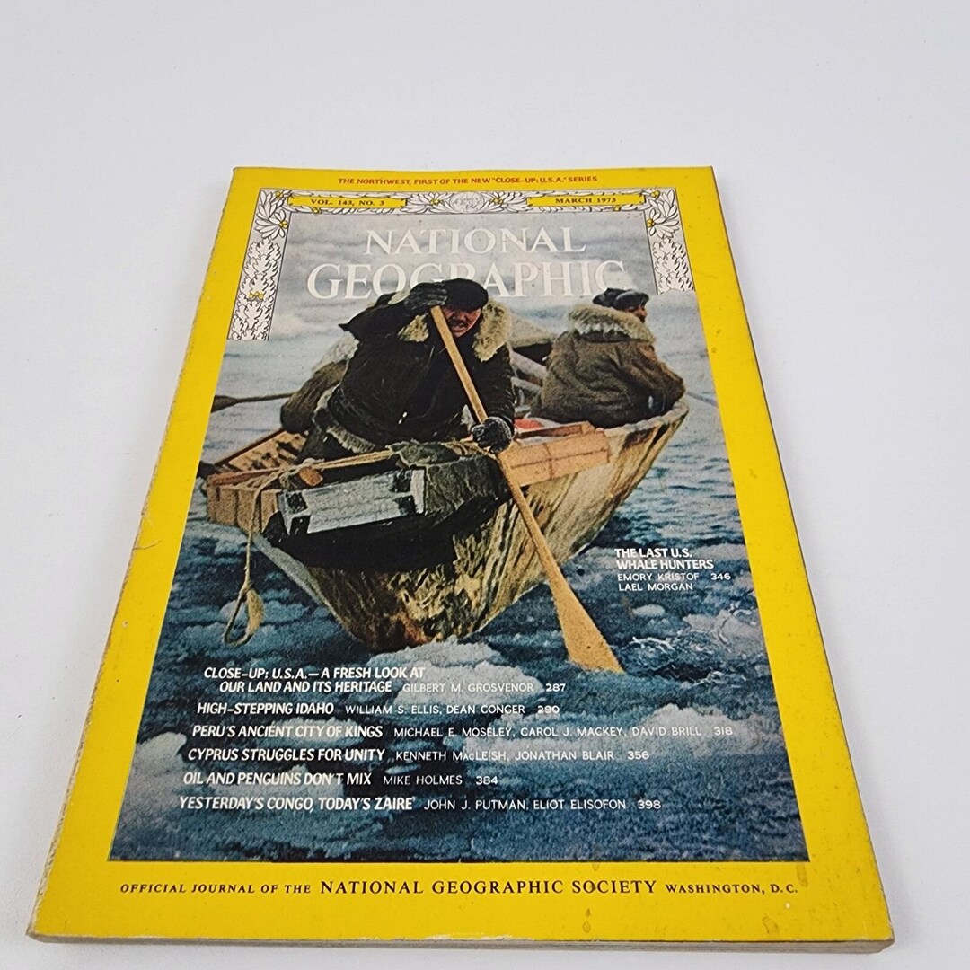 National Geographic Magazine March 1973 No Insert - Etsy