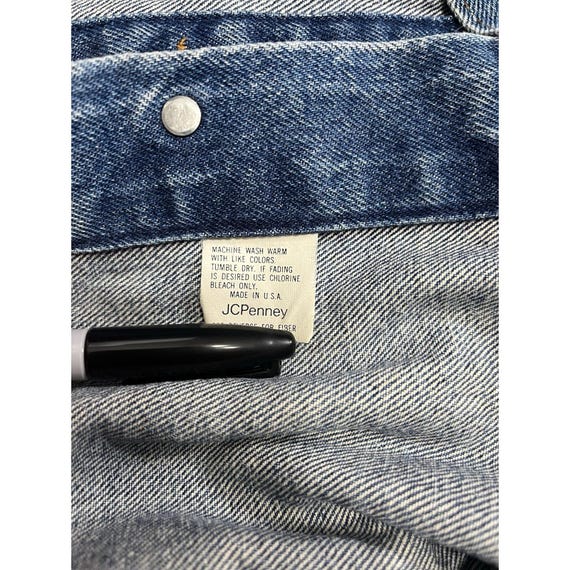 Vintage JC Penney Denim Jacket Men's 44 Plain Pockets Made in USA