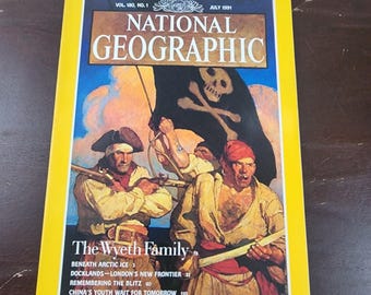 National Geographic Magazine July 1991 No Map