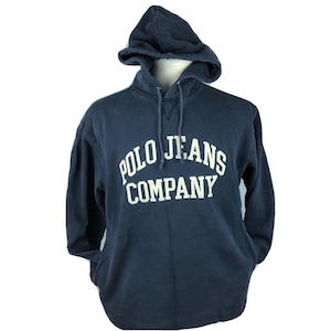 Polo Jeans Co Pullover Pocket Hoodie Sweatshirt Blue Mens Size