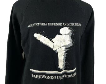 Taekwondo ATA University Vintage 90s Sweatshirt Size XL Fruit Of The Loom USA