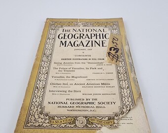 National Geographic Magazine  January 1925 No  Insert