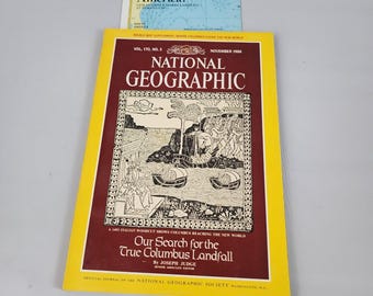 National Geographic Magazine November 1986 With Insert